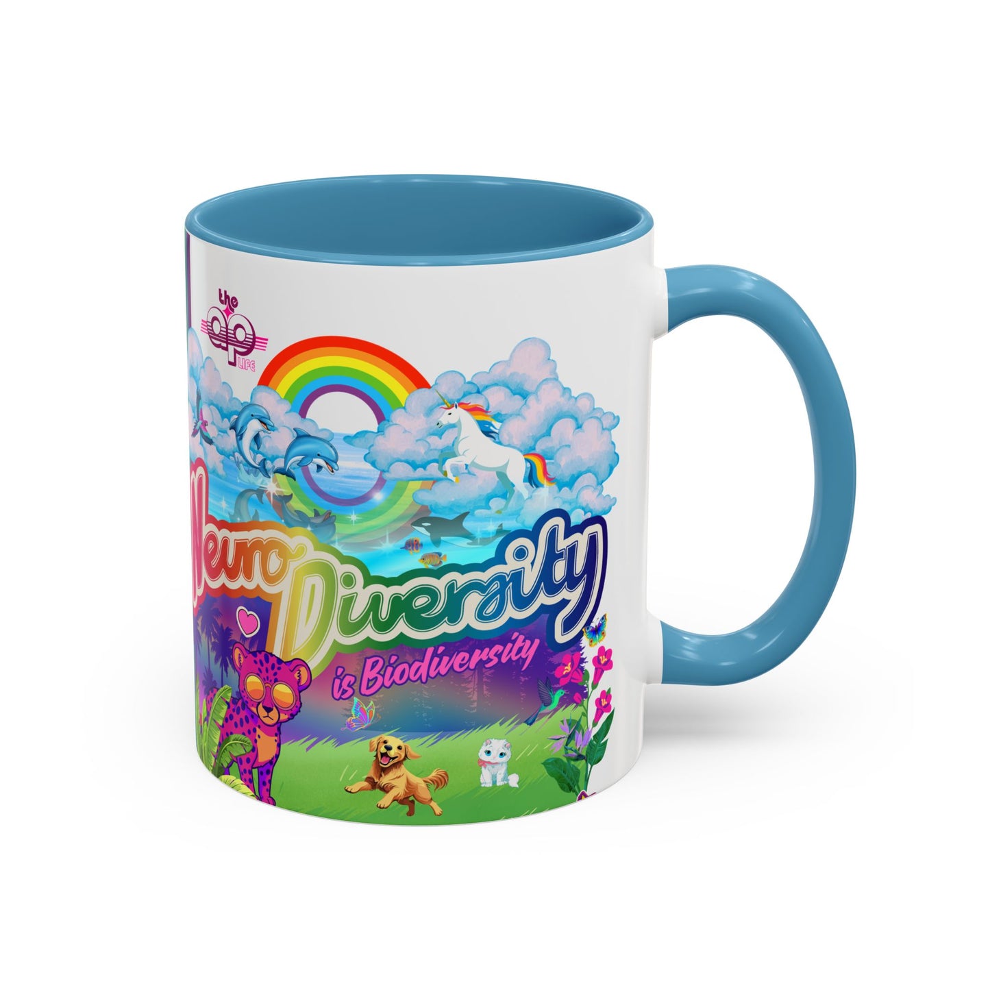 Neurodiversity is Biodiversity - Accent Coffee Mug (11, 15oz)