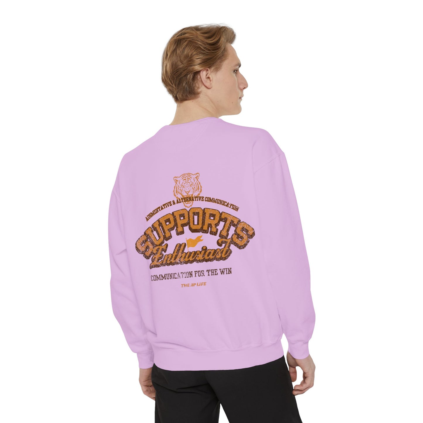 AAC Supports Team Enthusiast - Communication for the Win - Adult Unisex Sweatshirt