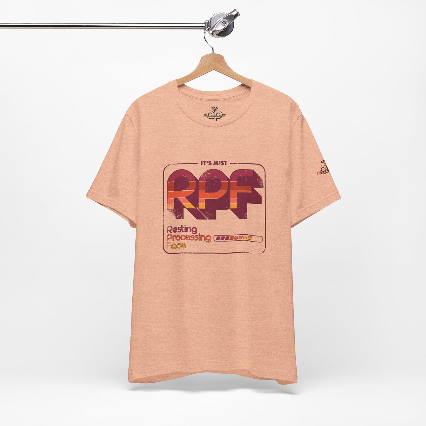 It's Just RPF - Resting Processing Face - Adult Unisex Jersey Short Sleeve Tee