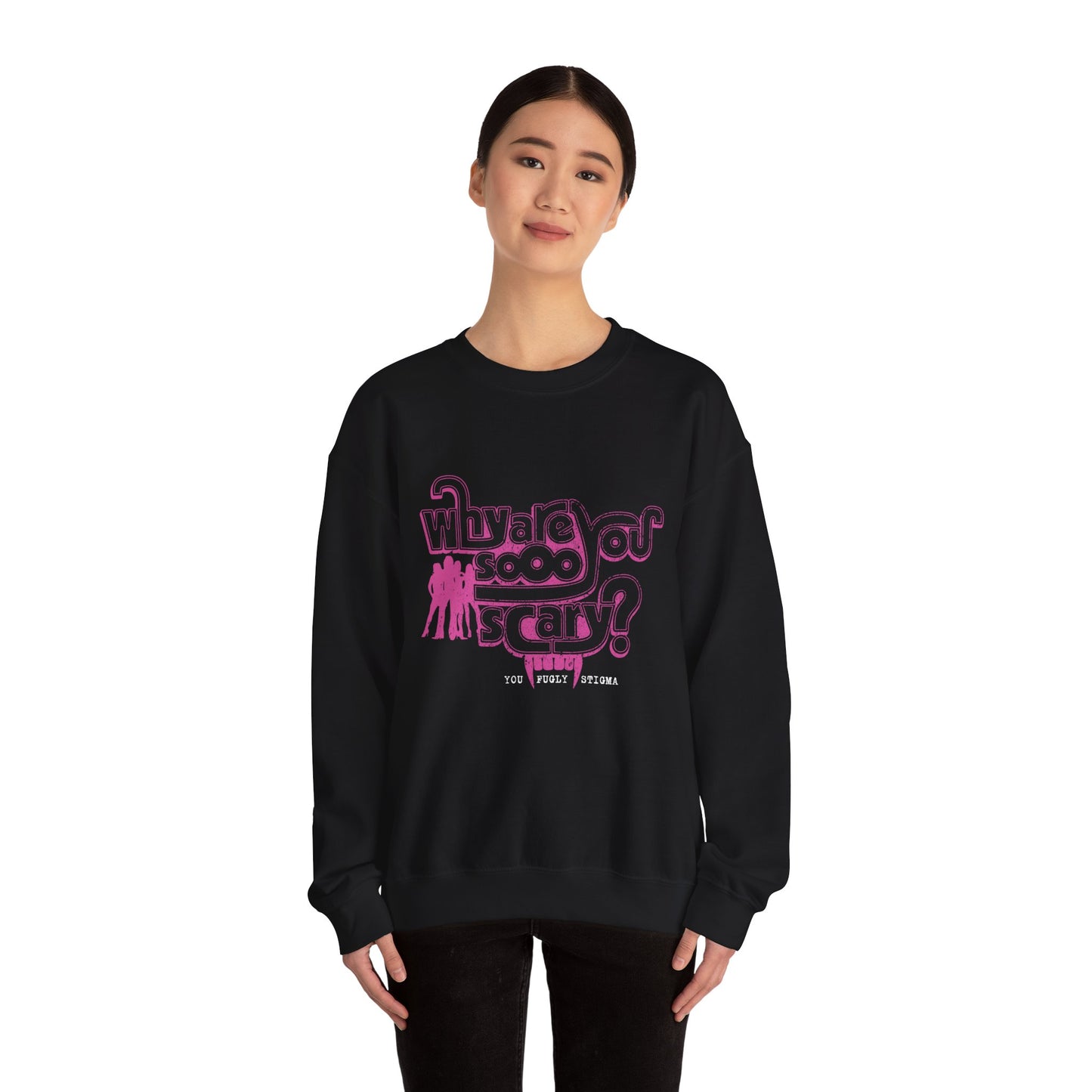 Why are You Sooo Scary - Stigma - Mean Girls' Style - Unisex Heavy Blend™ Crewneck Sweatshirt