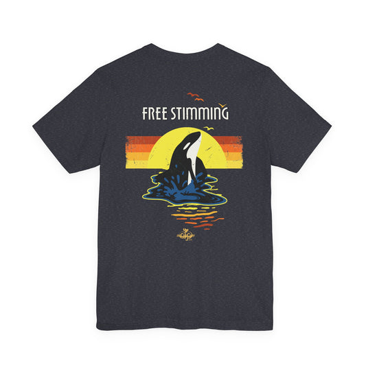 Free Stimming - Orca - Adult Unisex Jersey Short Sleeve Tee