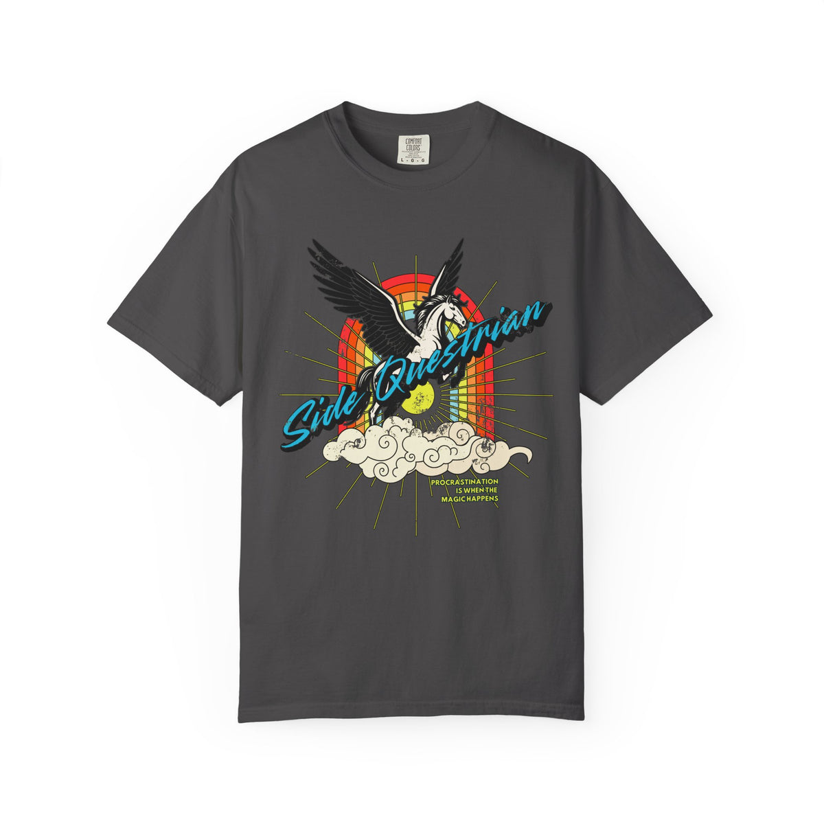 Side Questrian - Procrastination is When the Magic Happens - ADHD - Adult Unisex Cotton Tee