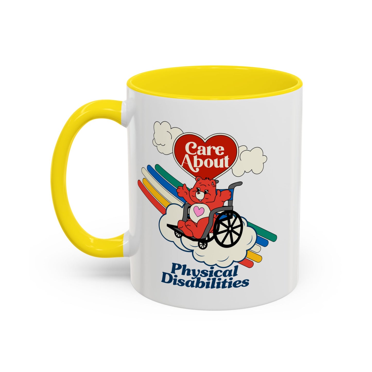 Care About Physical Disabilities - Disability Rights - Accent Coffee Mug (11, 15oz)