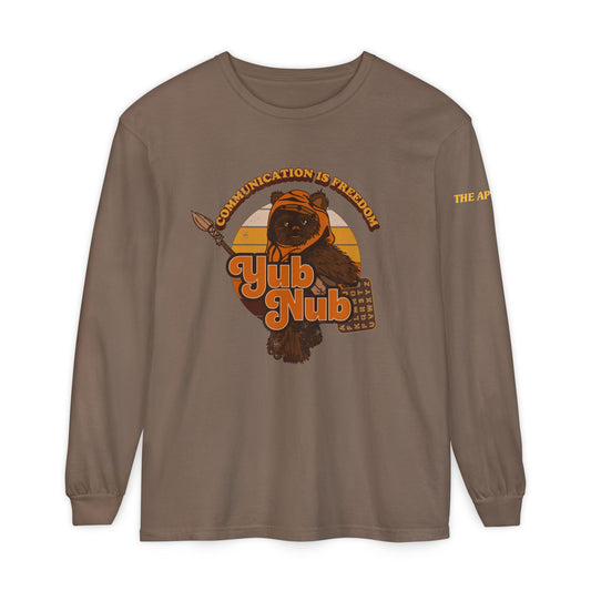 Communication is Freedom - Yub Nub - S2C - Adult Unisex Garment-dyed Long Sleeve T-Shirt
