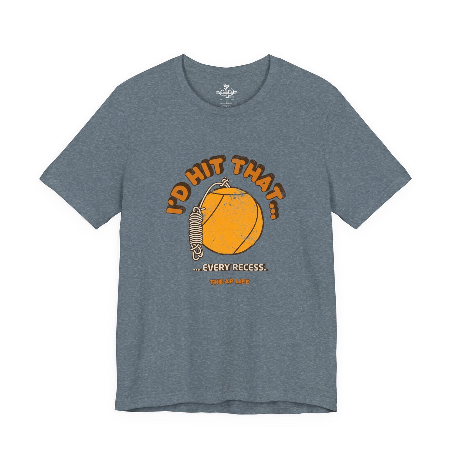 I'd Hit That Every Recess - Adult Unisex Jersey Short Sleeve Tee