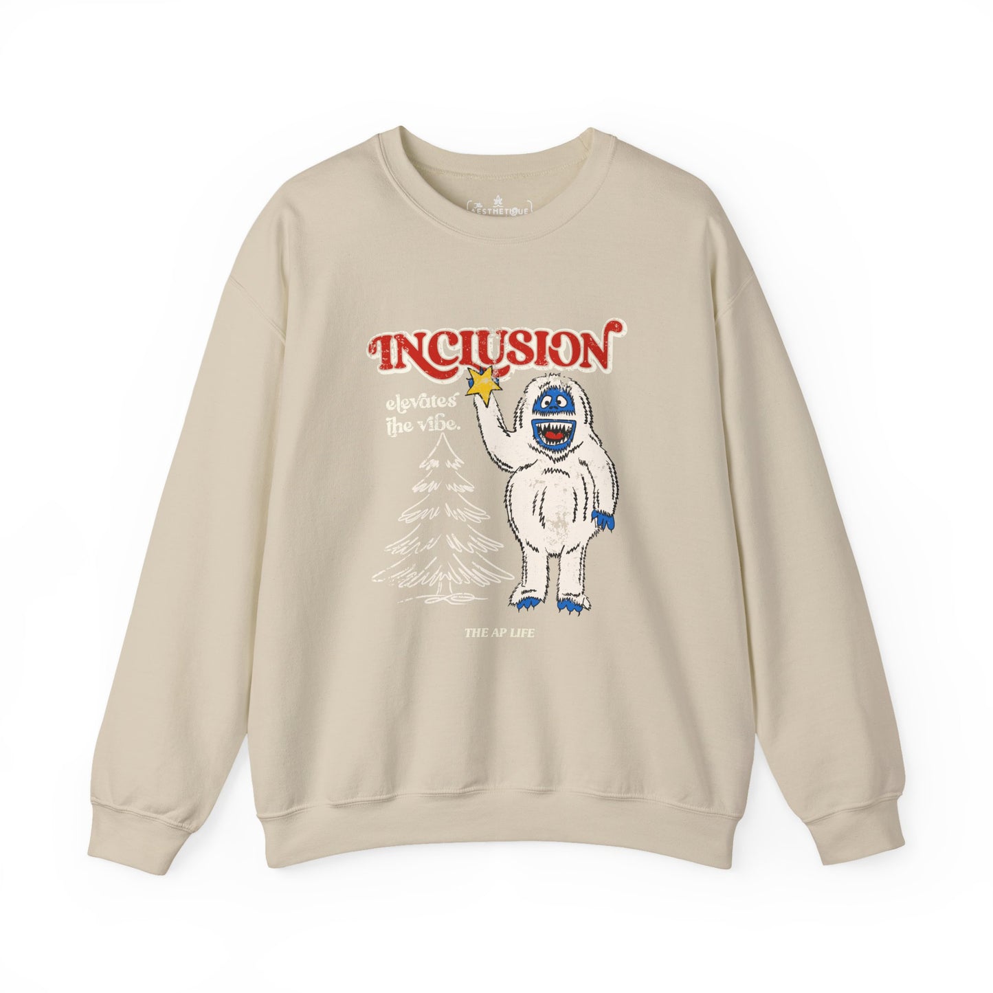 Inclusion Elevates the Vibe - Bumble - Unisex Heavy Blend™ Crewneck Sweatshirt (Ships Internationally)