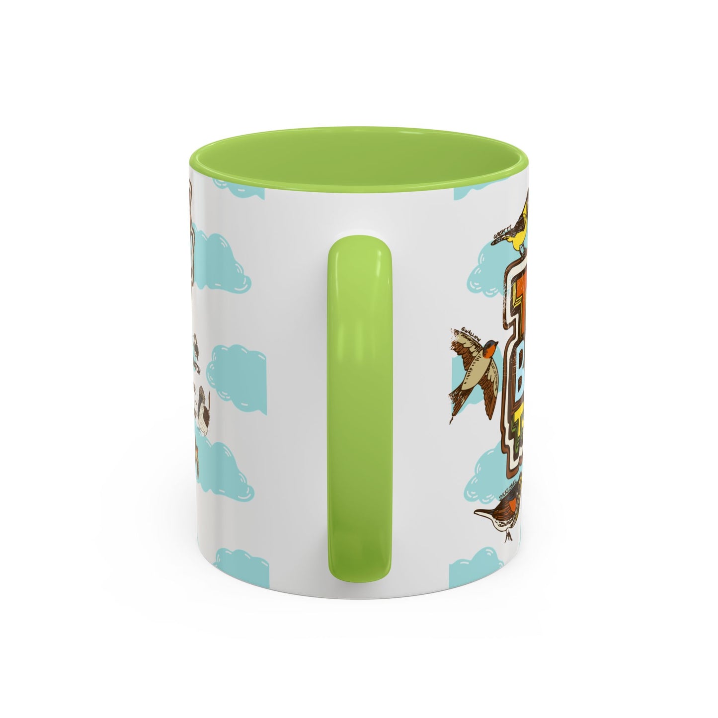 Talk Birdy to Me - Accent Coffee Mug (11, 15oz)