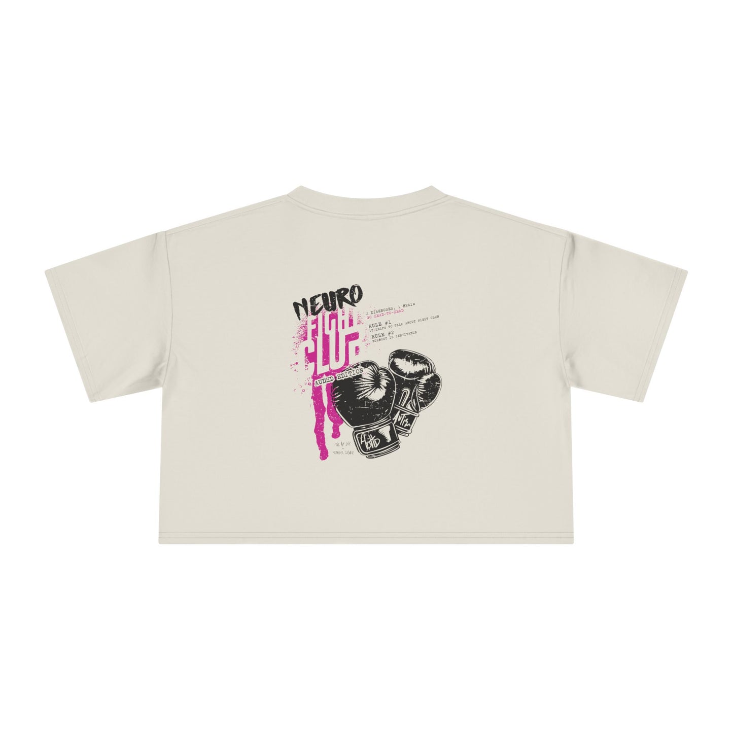 Neuro Fight Club - Autism Vs. ADHD - Patrick Casale Collab - Women's Crop Top Tee
