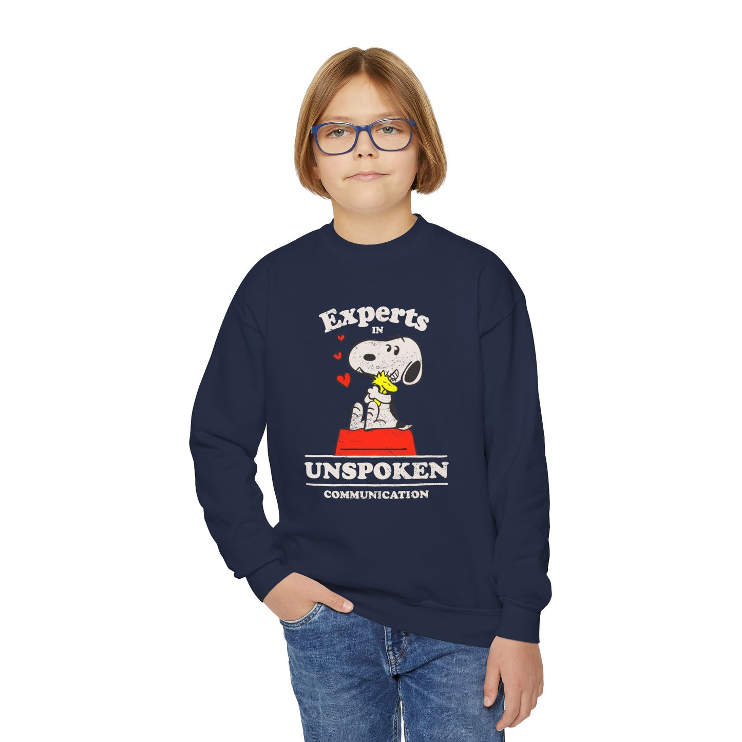 Experts in Unspoken Communication - Youth Crewneck Sweatshirt