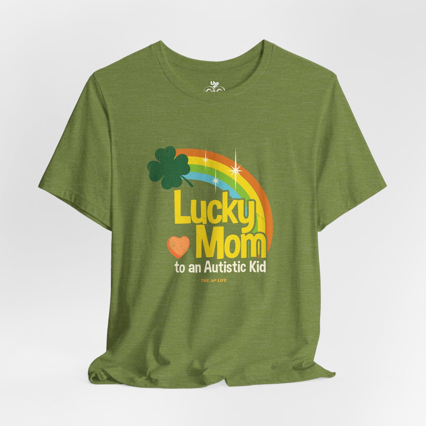 Lucky Mom to an Autistic Kid - Adult Unisex Jersey Short Sleeve Tee