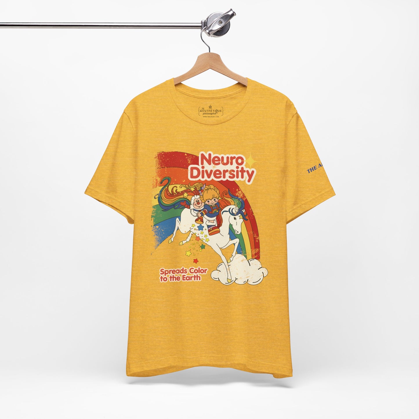 Neurodiversity Spreads Color to the Earth - Adult Unisex Jersey Short Sleeve Tee