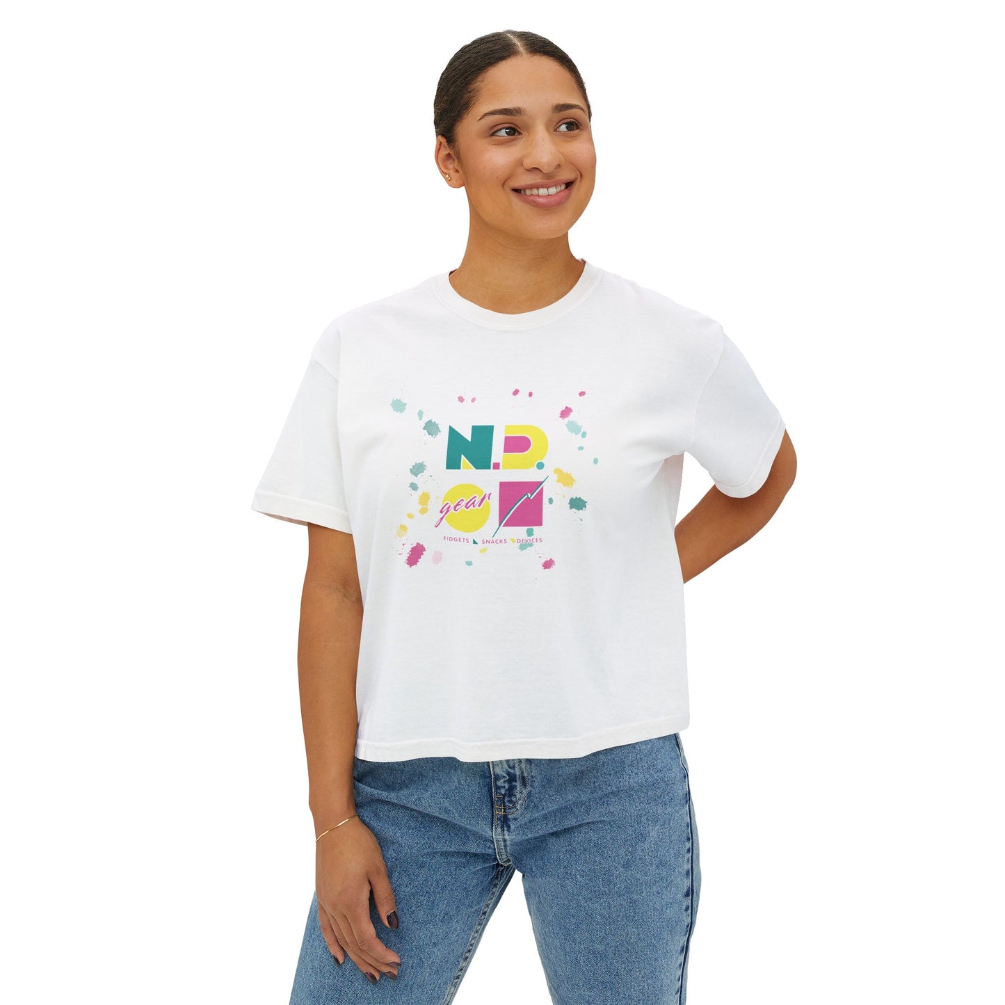 N.D. Gear - Fidgets, Snacks, Devices - Women's Boxy Tee