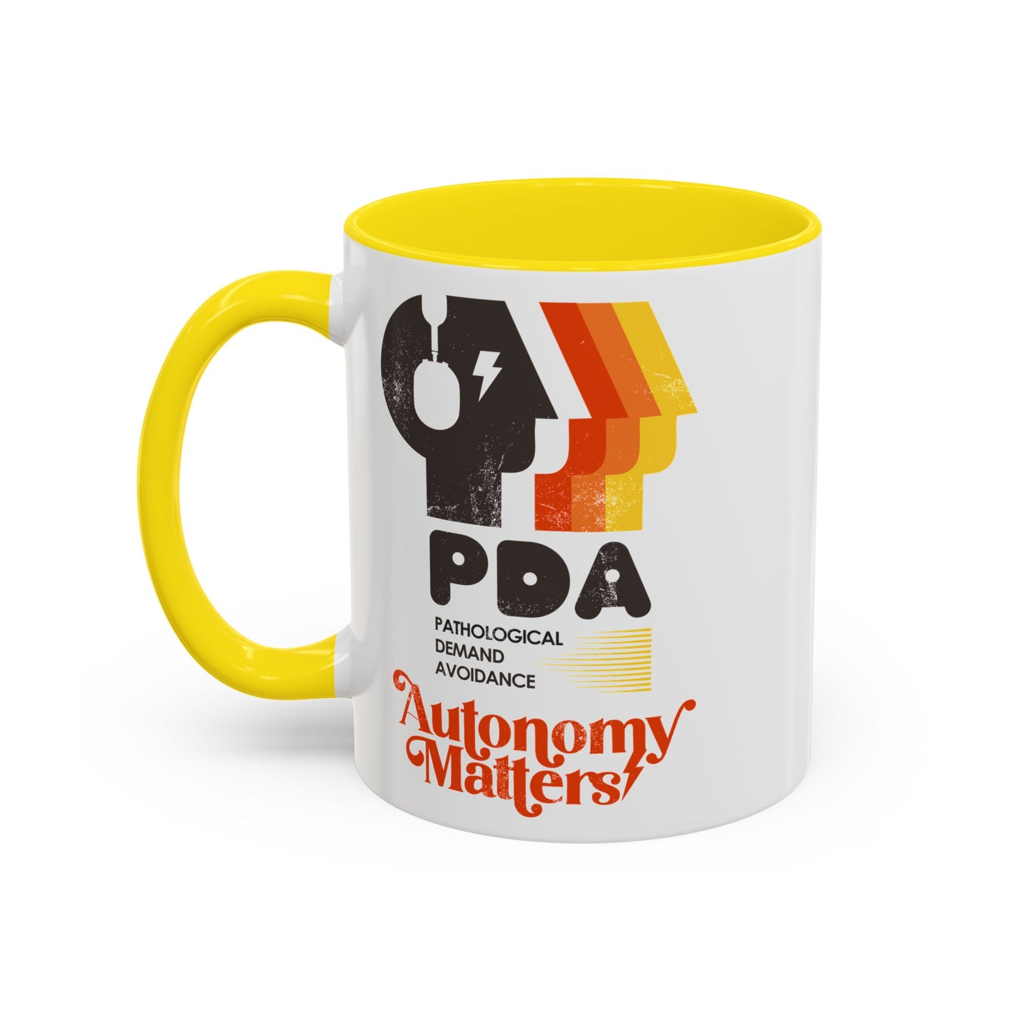 PDA - Pathological Demand Avoidance - Autonomy Matters - Accent Coffee Mug (11, 15oz)