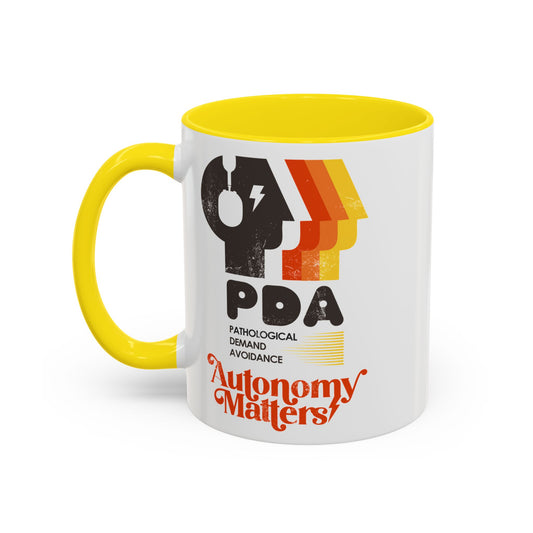 PDA - Pathological Demand Avoidance - Autonomy Matters - Accent Coffee Mug (11, 15oz)