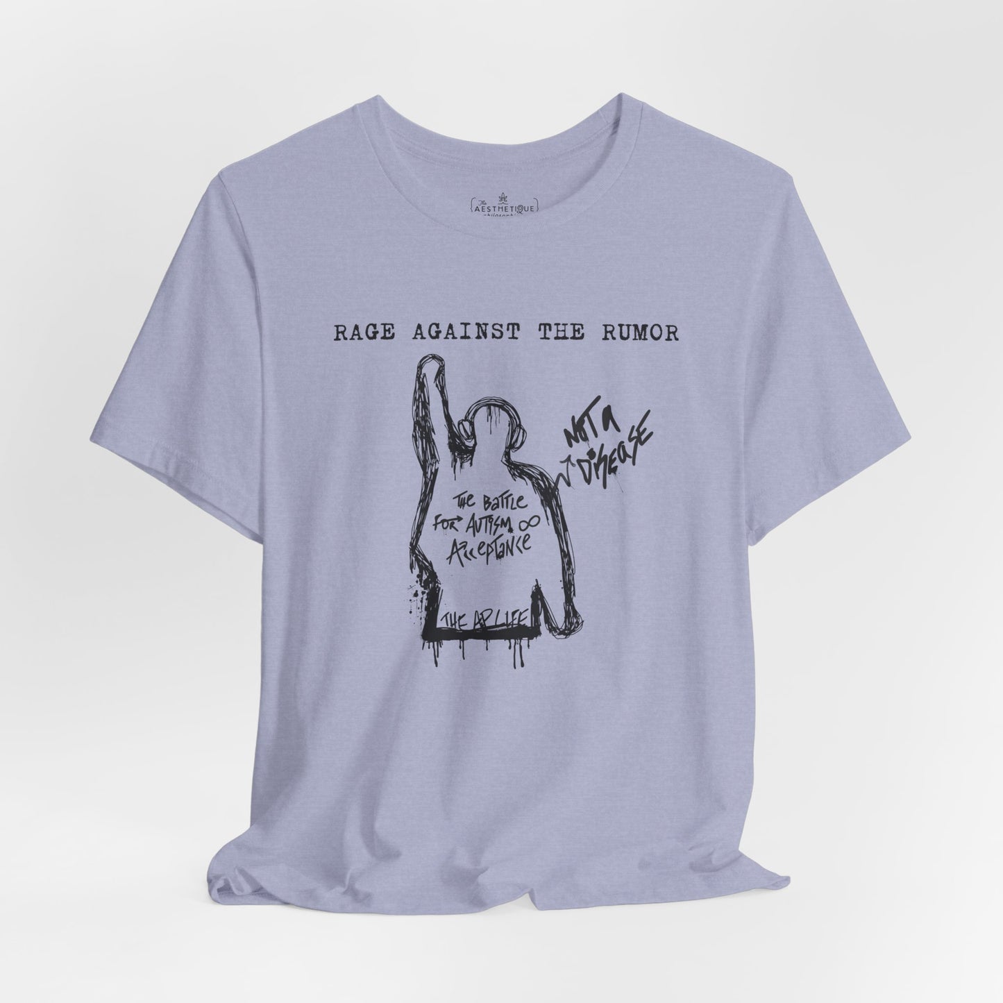 Rage Against the Rumor - The Battle for Autism Acceptance - Adult Unisex Tee