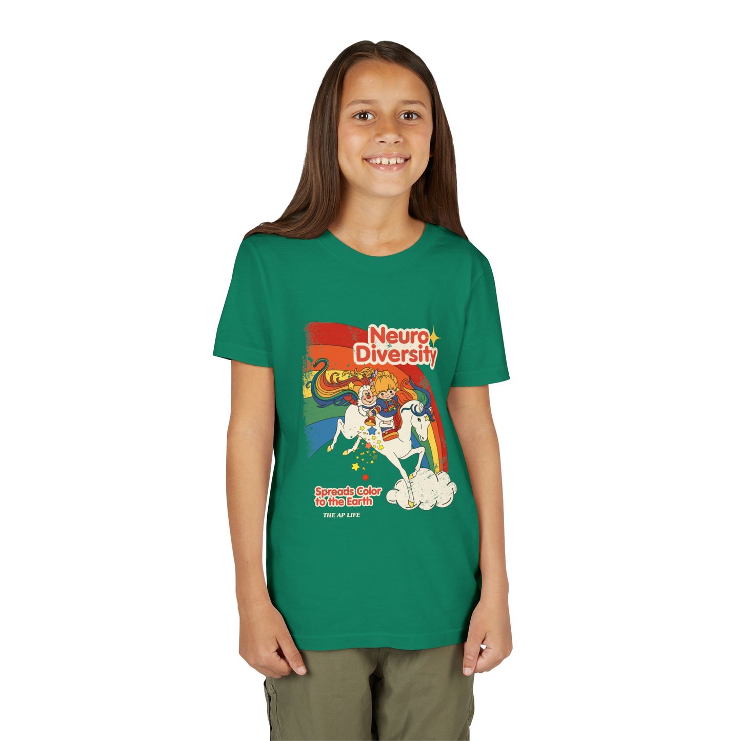 Neurodiversity Spreads Color to the Earth - Youth Unisex Short Sleeve Tee