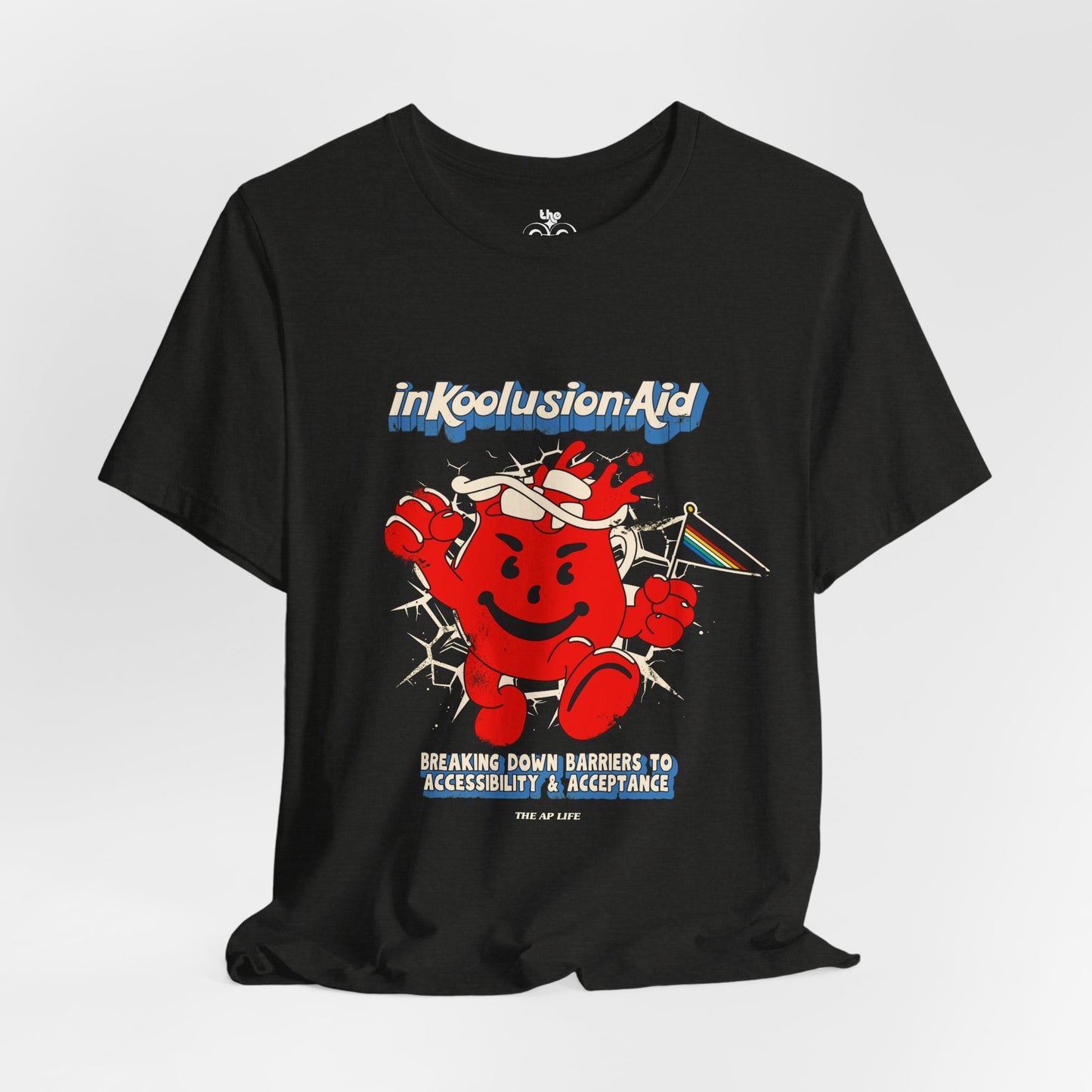 InKoolusion Aid - Breaking Down Barriers to Accessibility & Acceptance - Disability Rights - Adult Unisex Jersey Short Sleeve Tee
