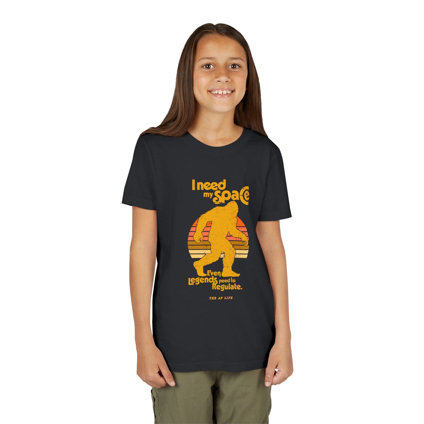I Need My Space (Legends Need to Regulate Too) Bigfoot - Youth Unisex Jersey Tee