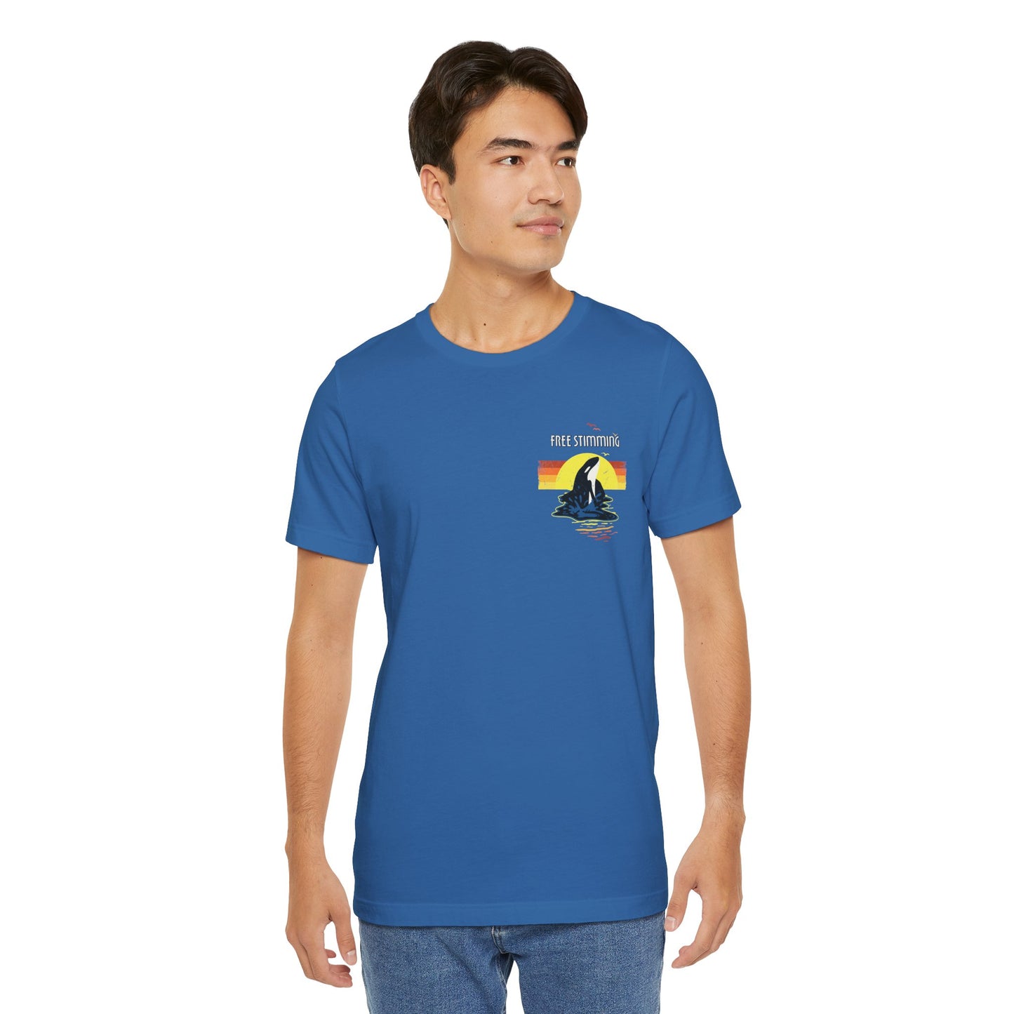 Free Stimming - Orca - Adult Unisex Jersey Short Sleeve Tee