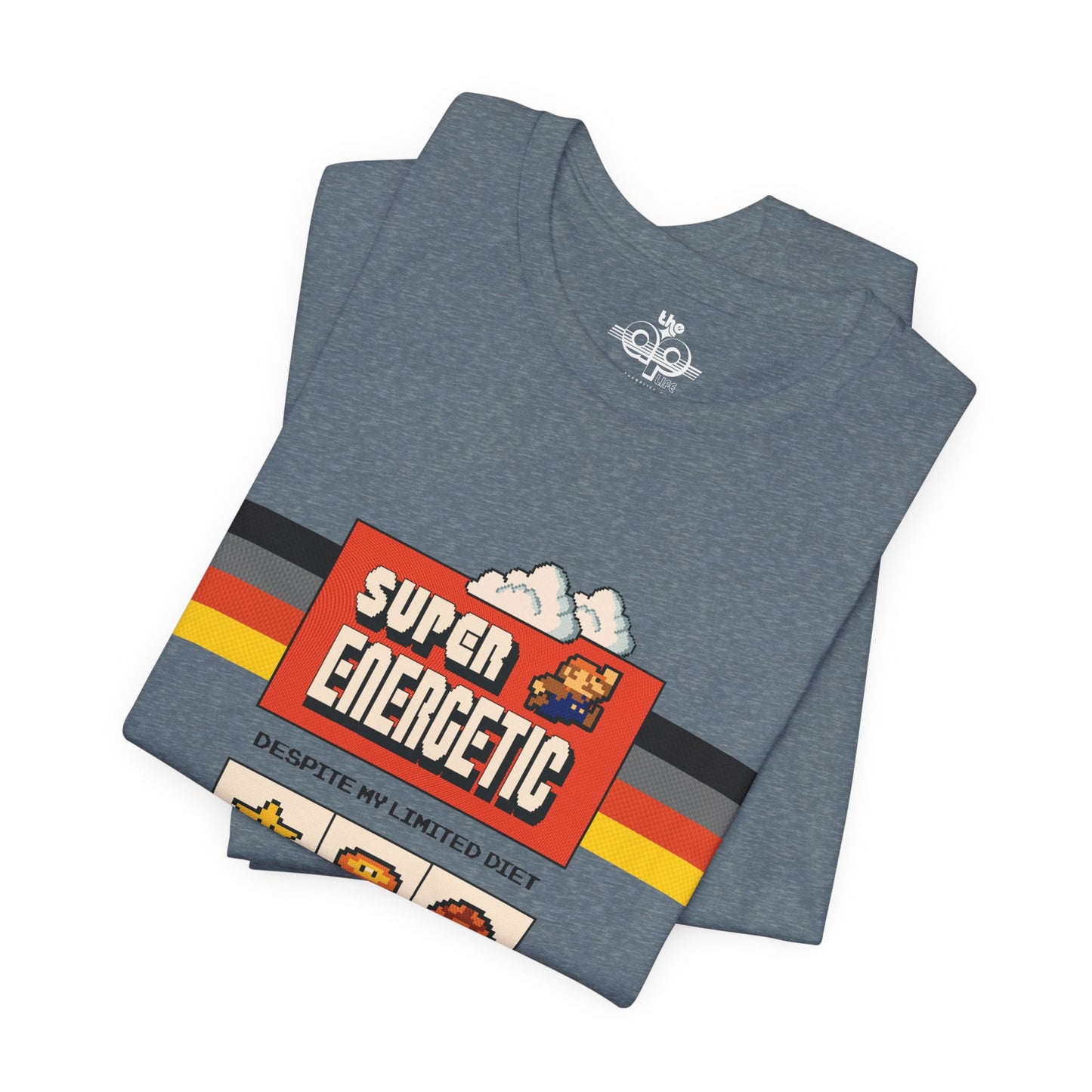 Super Energetic, Despite My Limited Diet - Adult Unisex Jersey Short Sleeve Tee