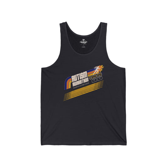 Autism Awarathon - Race to Acceptance - Adult Unisex Jersey Tank