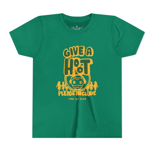Give A Hoot - Just Include - Retro PSA Style - Youth Unisex Jersey Tee