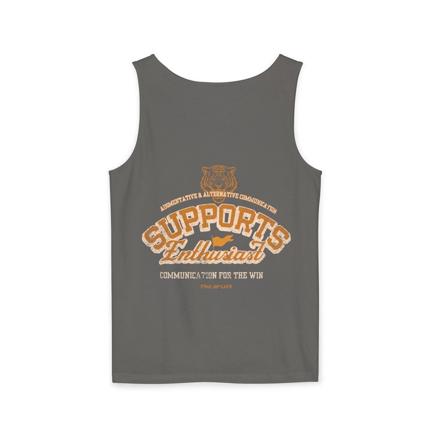 AAC Supports Team Enthusiast - Communication for the Win - Adult Unisex Tank Top