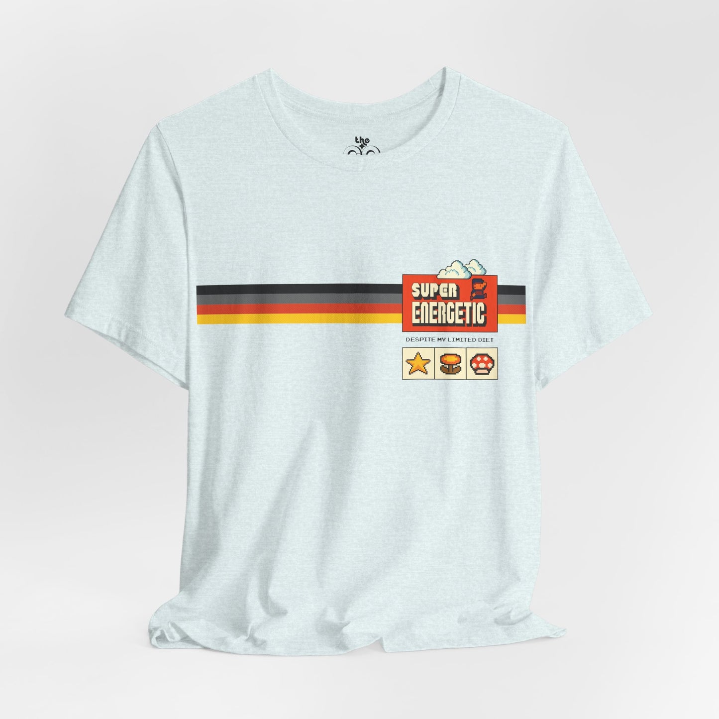 Super Energetic Despite My Limited Diet - Adult Unisex Jersey Short Sleeve Tee