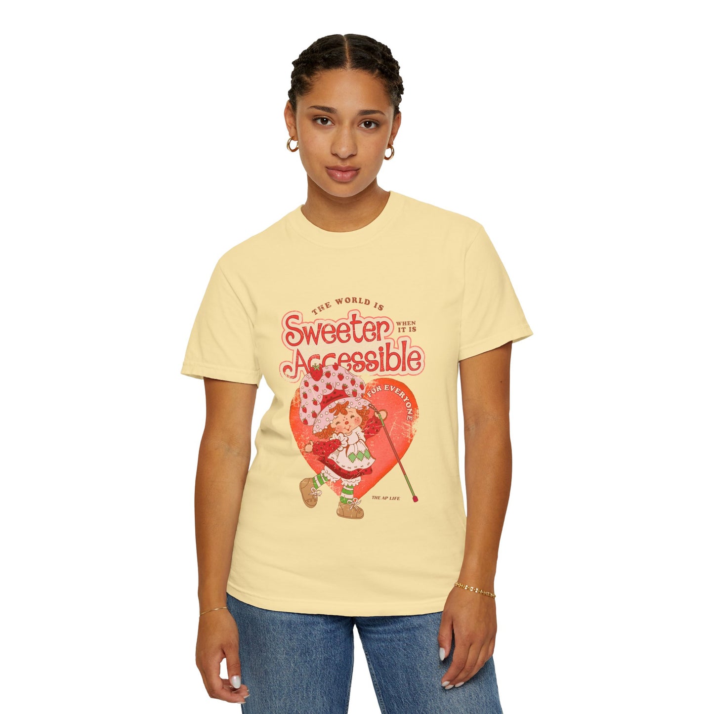The World is Sweeter when it is Accessible for Everyone - Comfort Colors Adult Unisex Garment-Dyed T-shirt