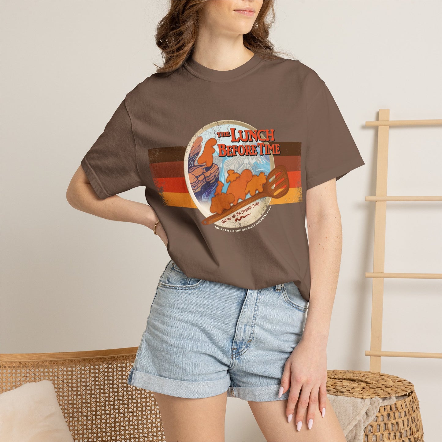 The Lunch Before Time- Serving Up the Sequels Daily - Adult Unisex Garment-Dyed T-shirt - Collab Design with TMEC