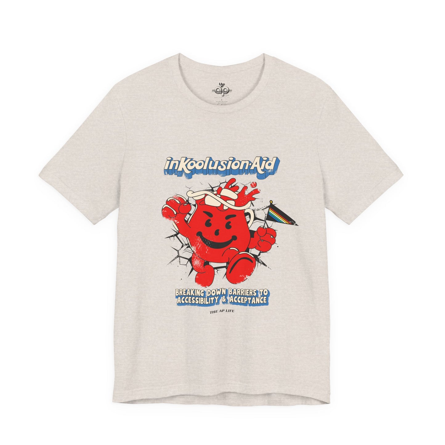 InKoolusion Aid - Breaking Down Barriers to Accessibility & Acceptance - Disability Rights - Adult Unisex Jersey Short Sleeve Tee