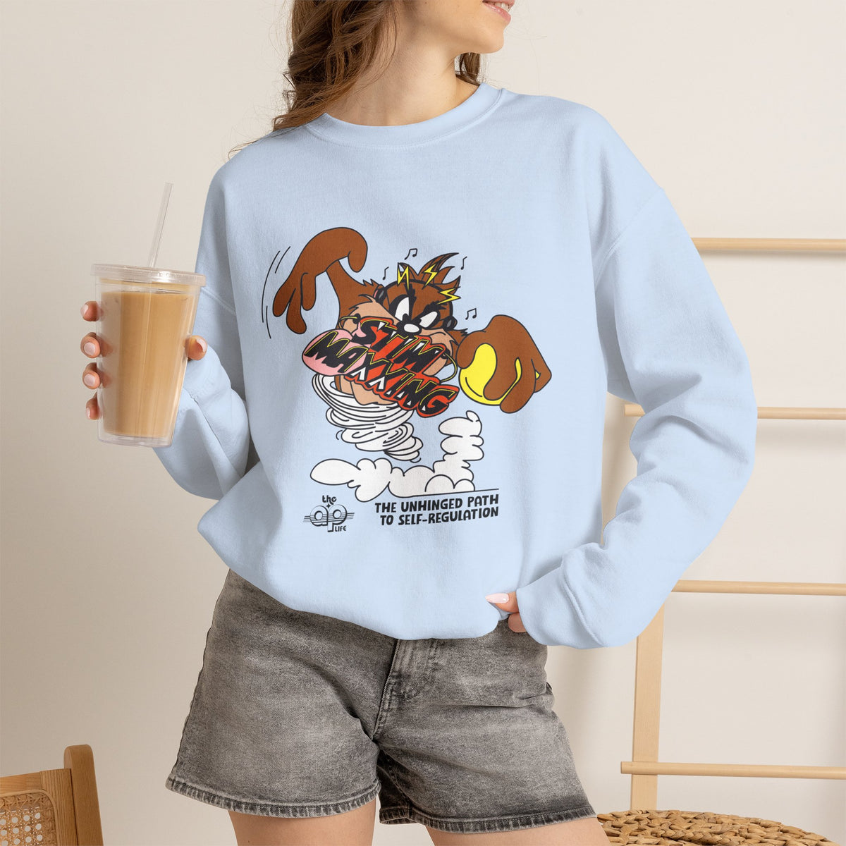 Stim-Maxxing - The Unhinged Path to Self-Regulation - Adult Unisex Heavy Blend™ Crewneck Sweatshirt