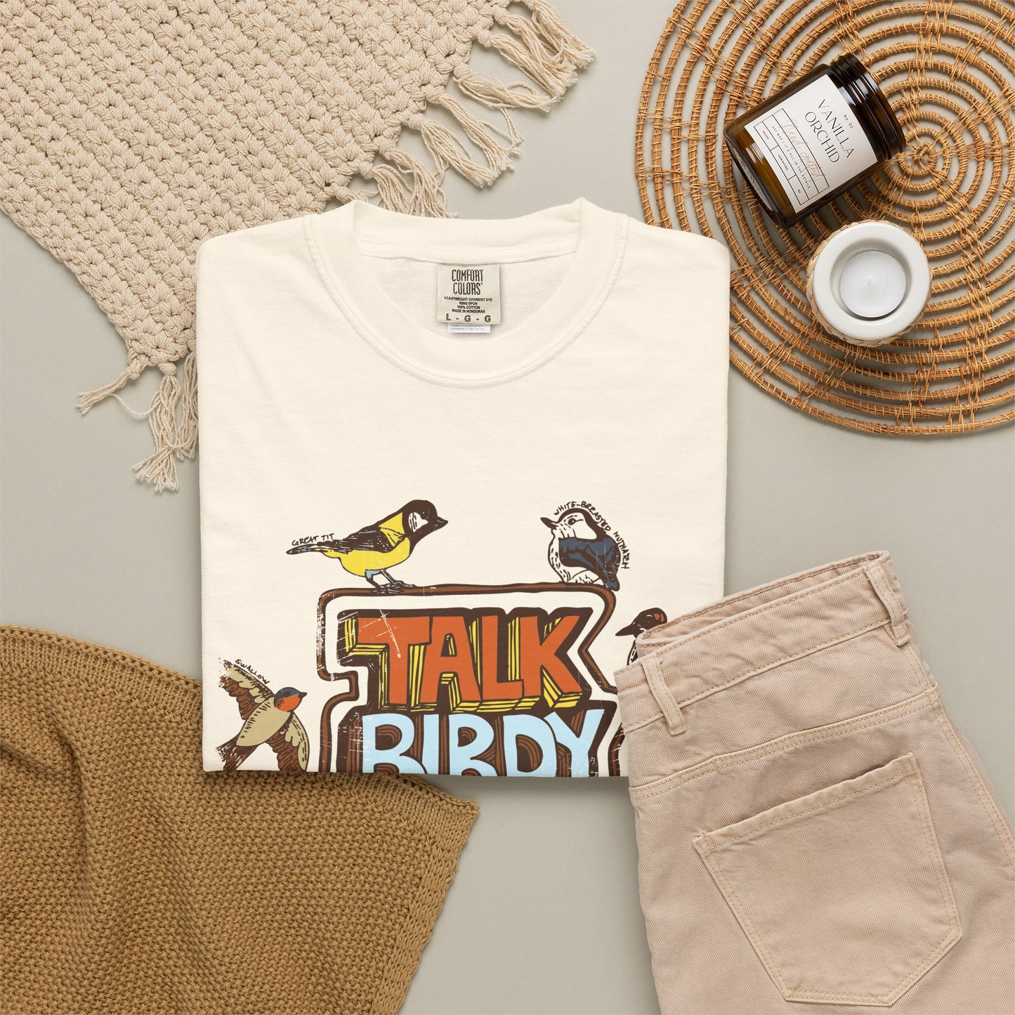 Talk Birdy to Me - Adult Unisex Garment-Dyed T-shirt