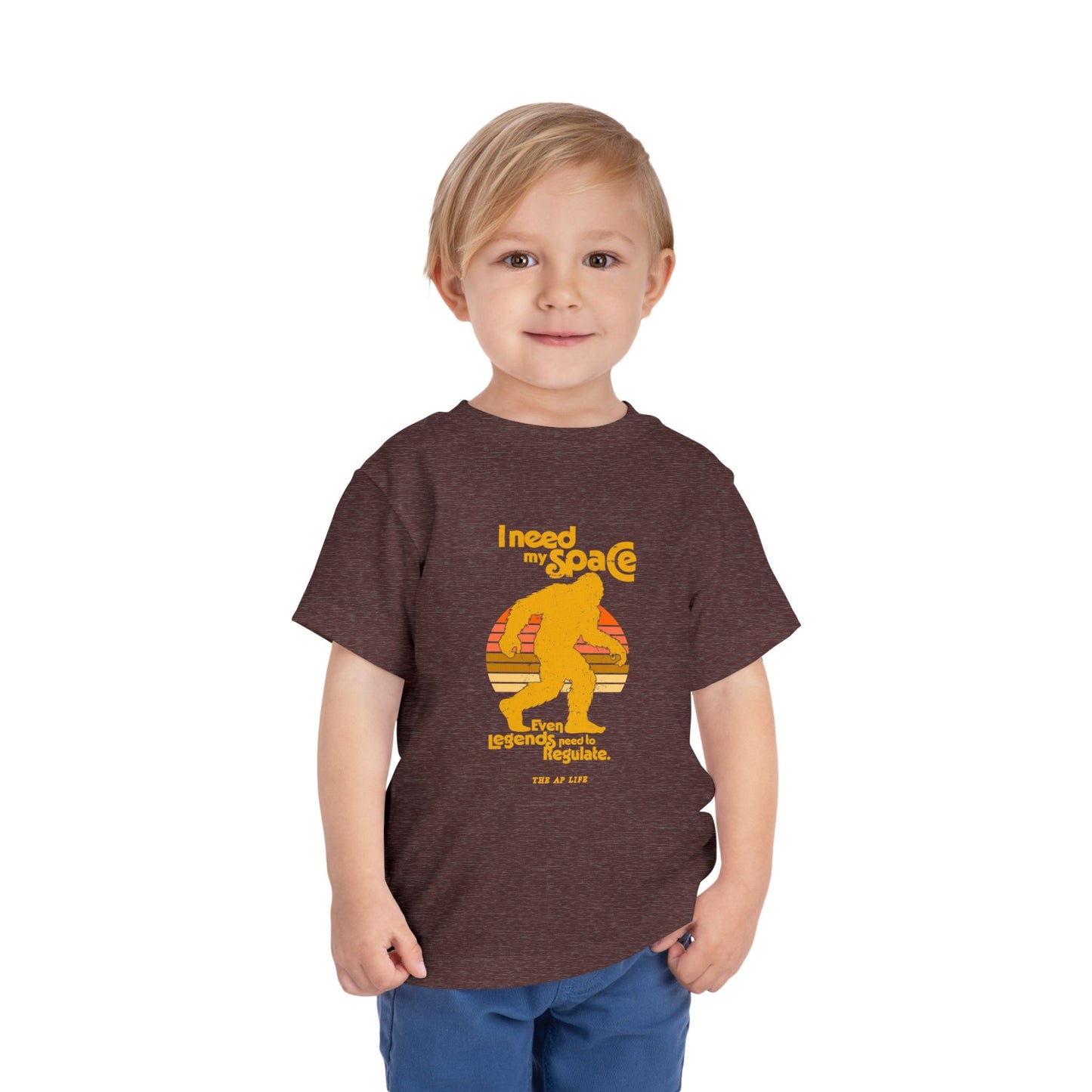 I Need My Space (Even Legends Need to Regulate) Bigfoot/Sasquatch - Toddler Jersey Tee
