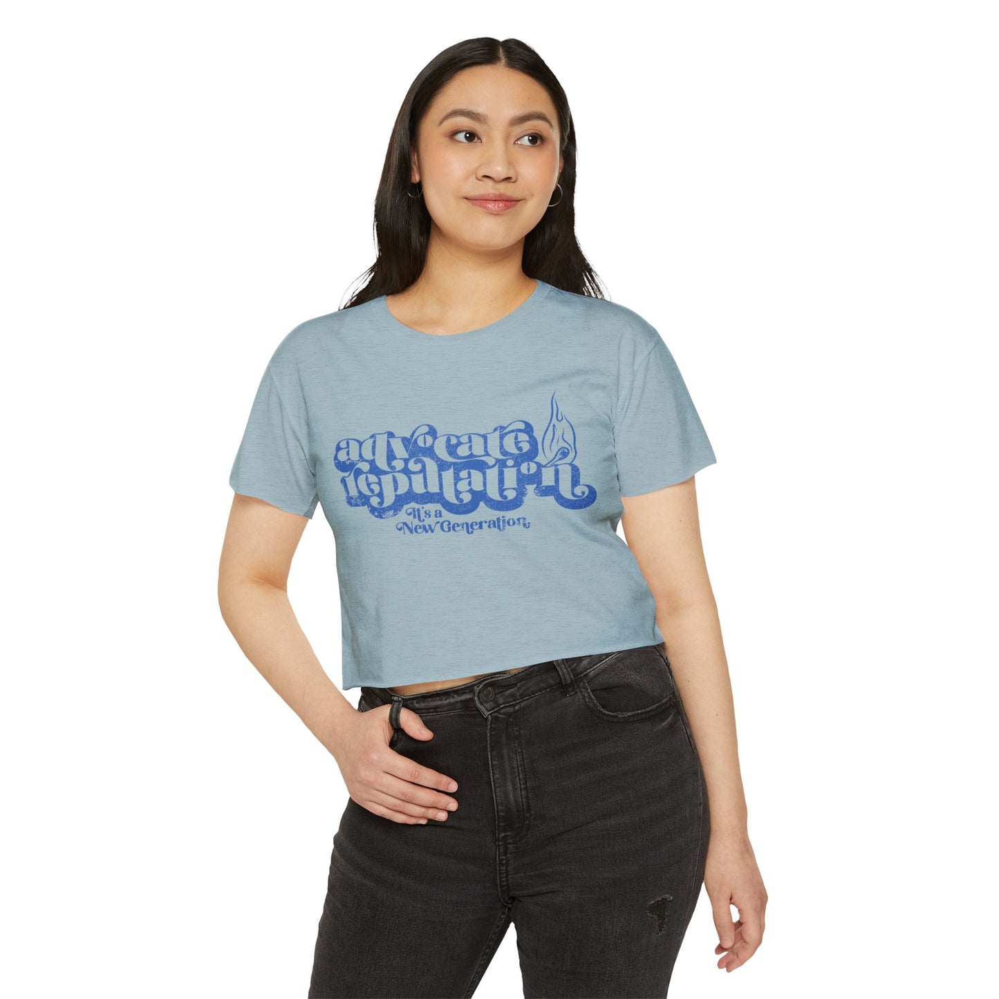 Advocate Reputation - It's a New Generation - Women's Crop Top Tee
