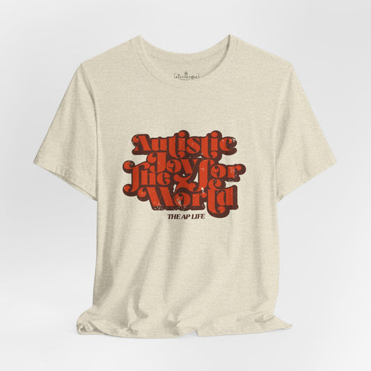 Autistic Joy for the World - Seasonal Style - Unisex Jersey Short Sleeve Tee