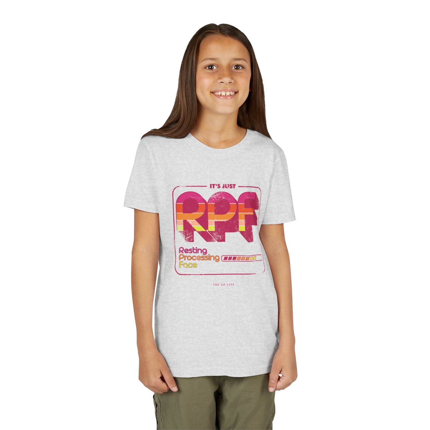 It's Just RPF - Resting Processing Face - Youth Unisex Short Sleeve Tee