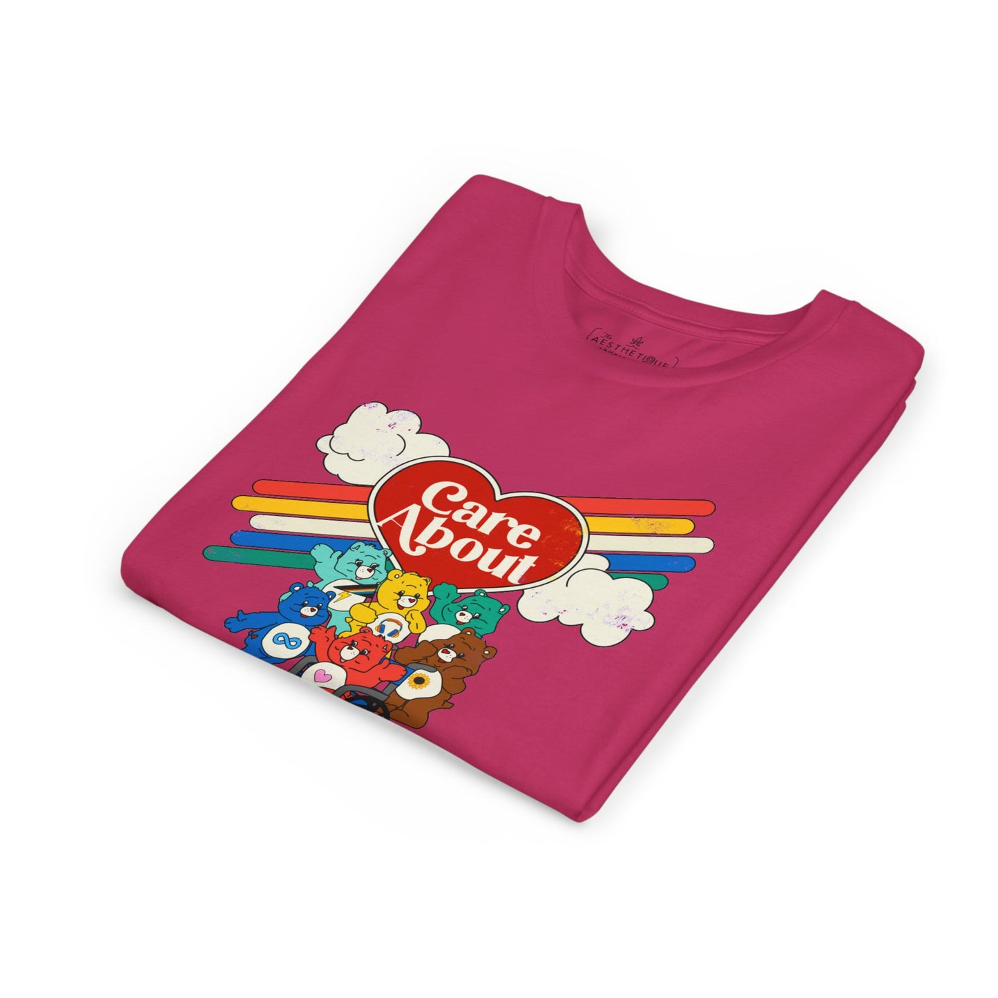 Care About Disability Rights - Retro 80s Vibe - Youth Unisex Jersey Tee