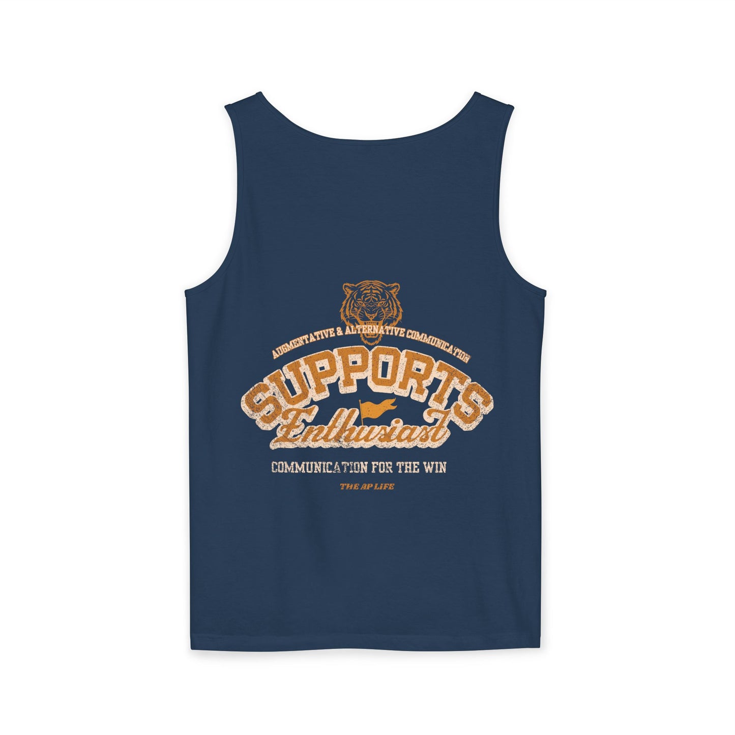 AAC Supports Team Enthusiast - Communication for the Win - Adult Unisex Tank Top