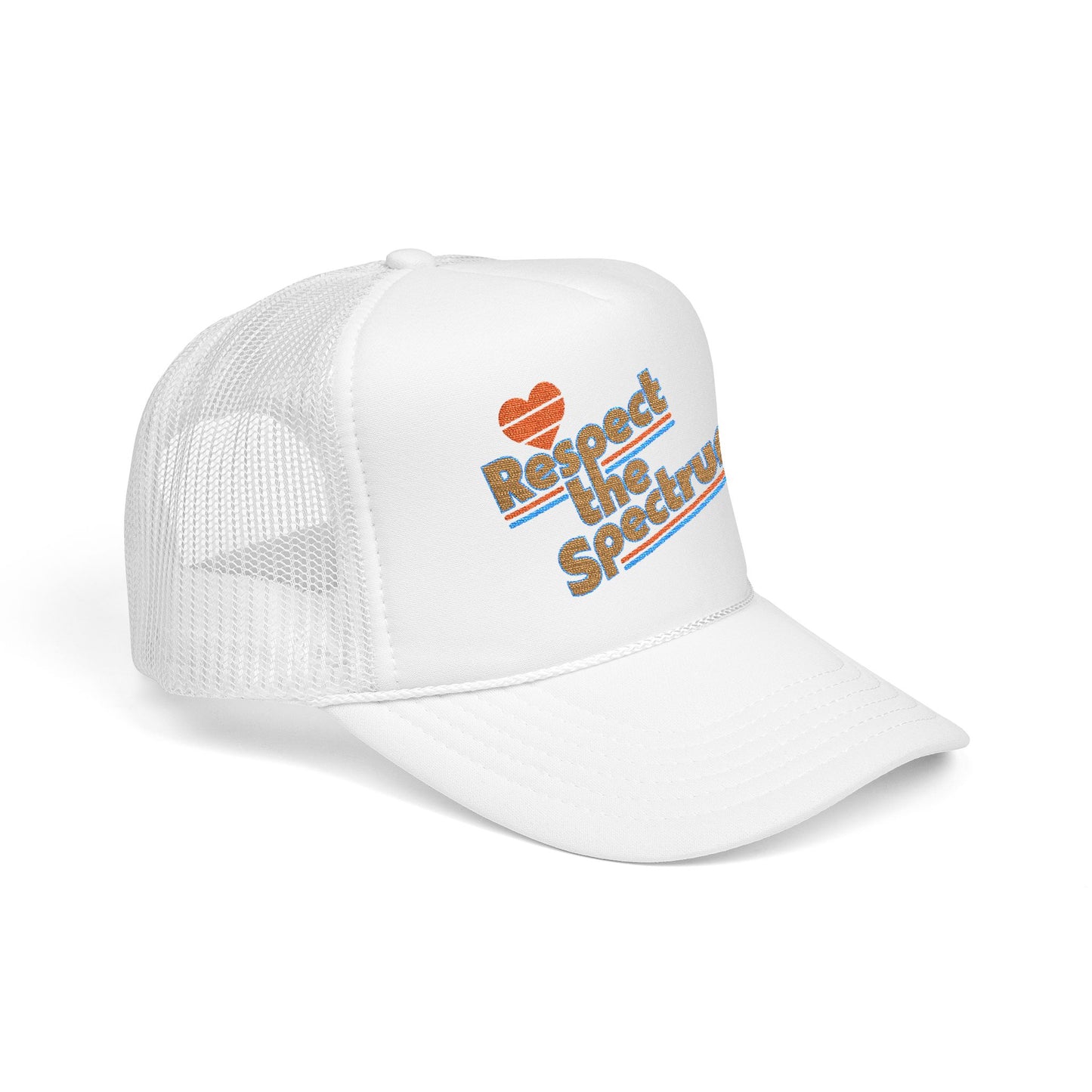 Respect The Spectrum Embroidered - Adult Unisex Trucker Hat