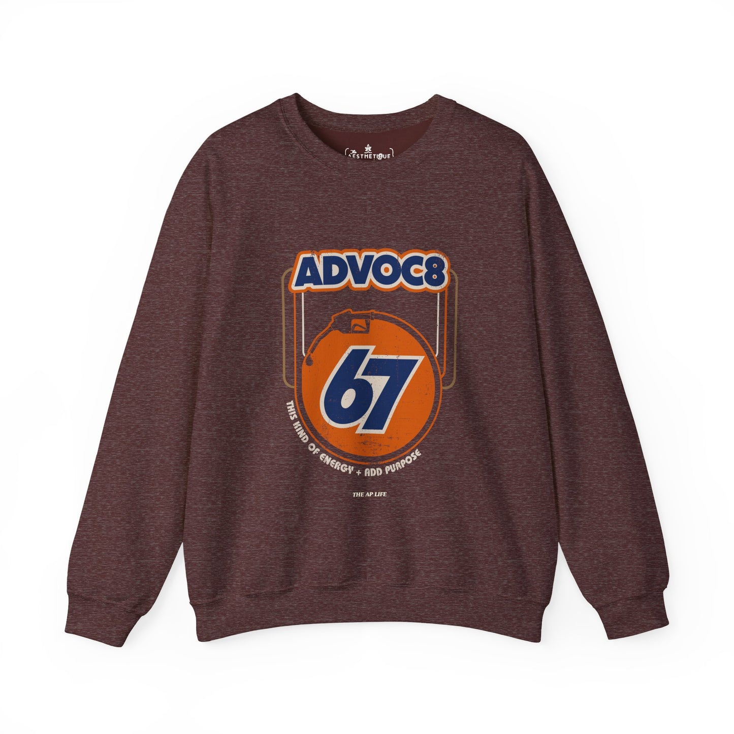 Advoc8 - 67 - This Kind of Energy + Add Purpose - Unisex Heavy Blend™ Crewneck Sweatshirt