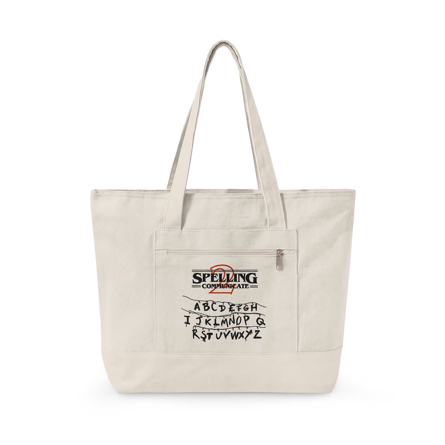 Spelling 2 Communicate - Zippered Canvas Tote