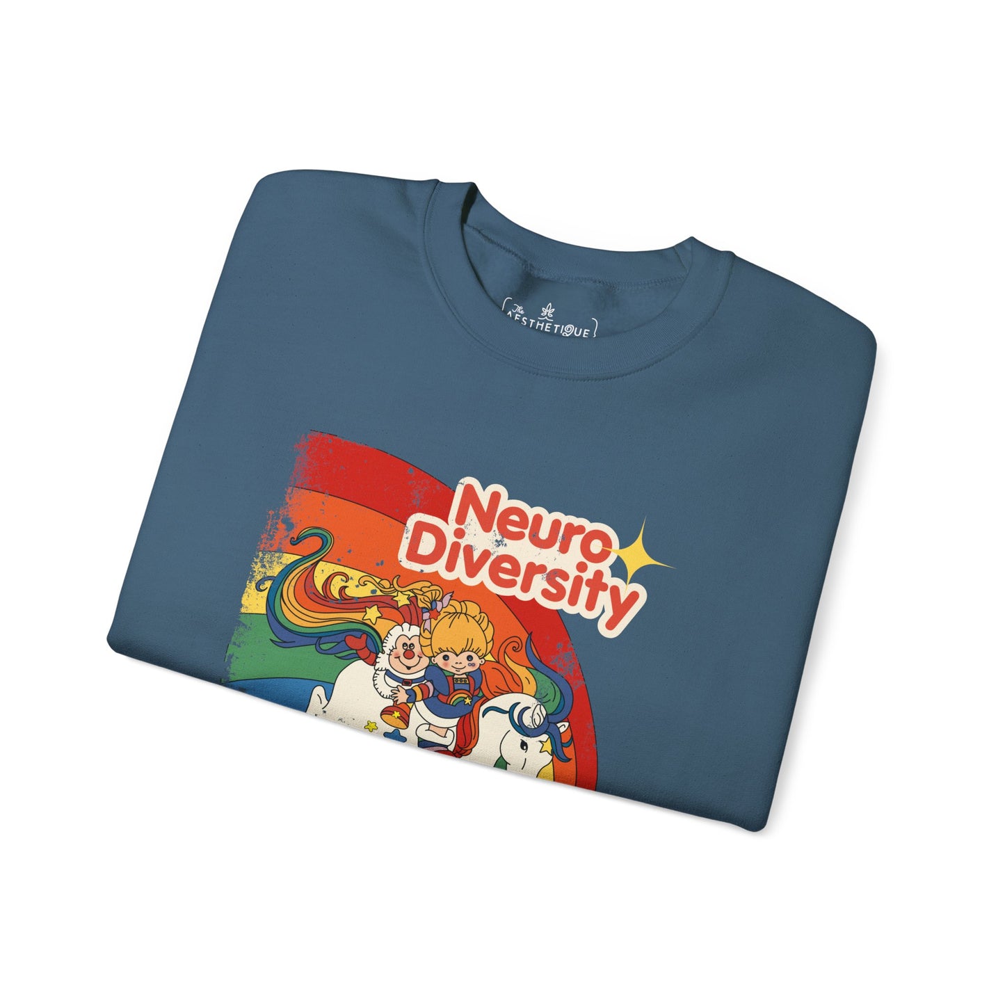 Neurodiversity Spreads Color to the Earth - Adult Unisex Heavy Blend™ Crewneck Sweatshirt