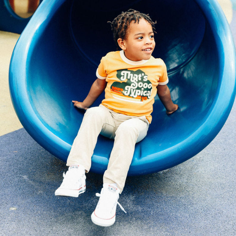 That's So Neuro-Typical Yo Little Kids Ringer Tee