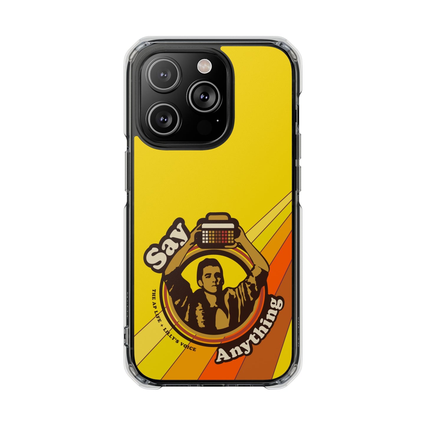 Say Anything - AAC - Lilly's Voice + The AP Life Collab - MagSafe® Clear Impact Case for iPhone