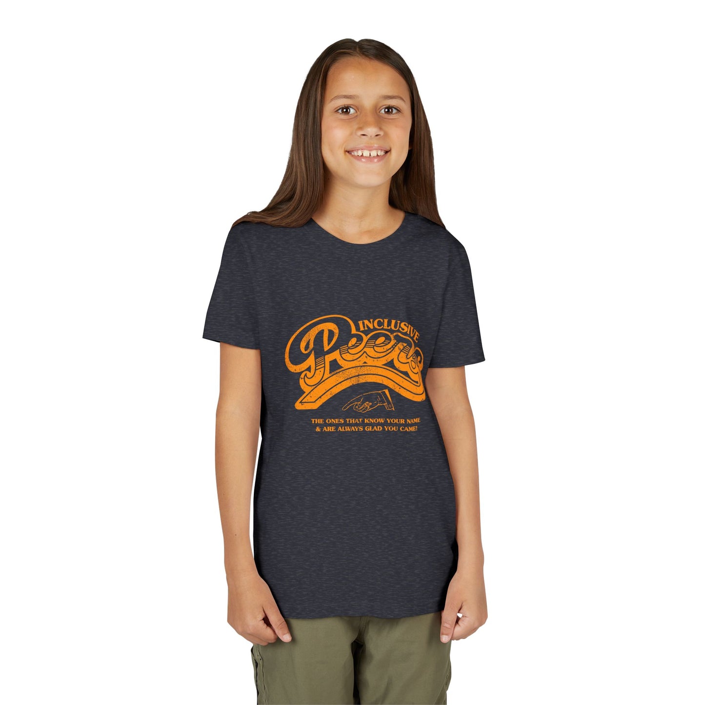 Inclusive Peers - The Ones That Know Your Name & Are Always Glad You Came - Youth Short Sleeve Tee