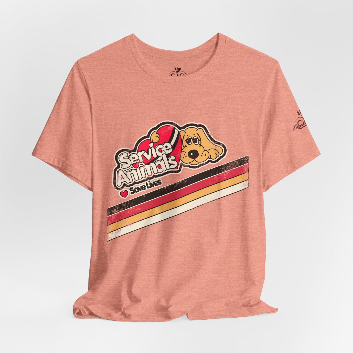 Service Animals Save Lives - Adult Unisex Jersey Short Sleeve Tee