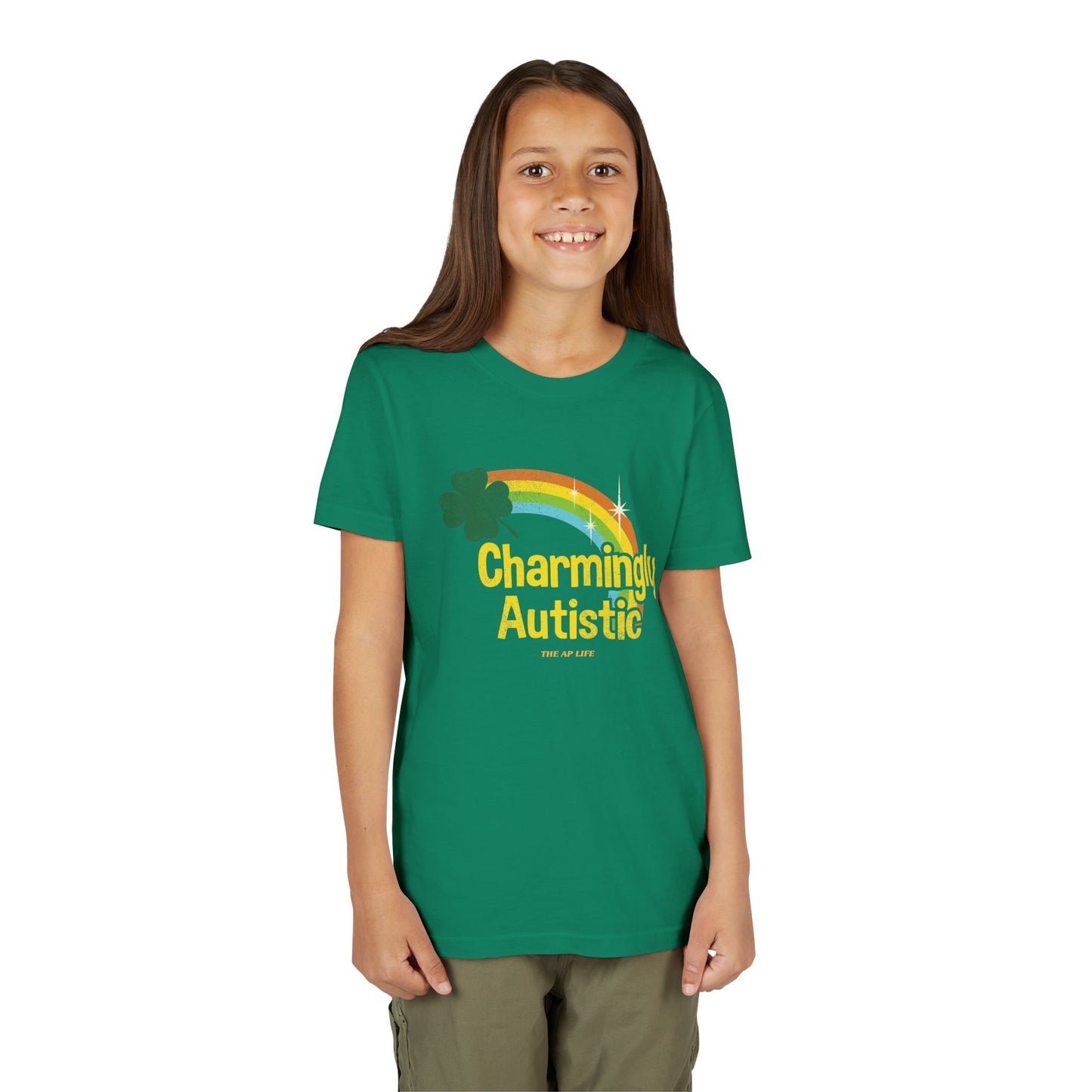 Charmingly Autistic - Youth Unisex Short Sleeve Tee