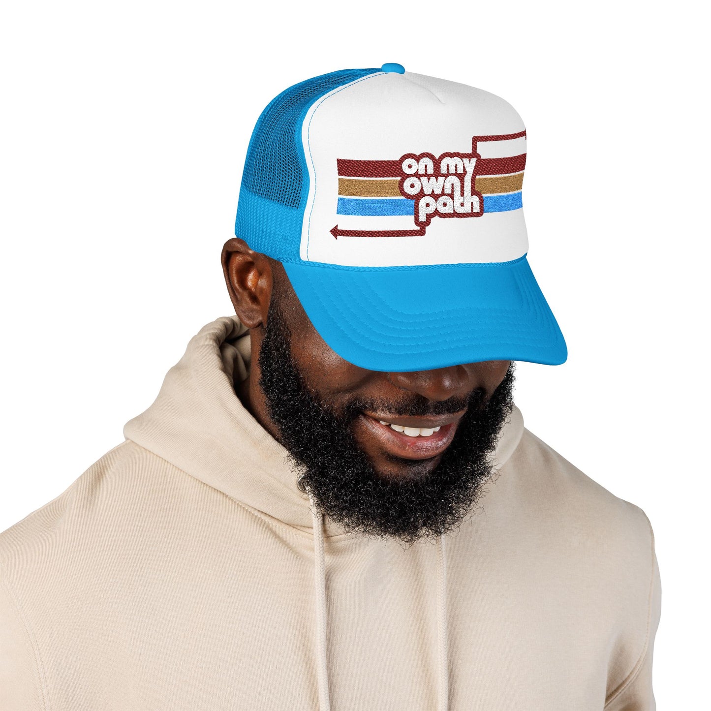 On My Own Path - Adult Unisex Foam Trucker Hat (Embroidered)