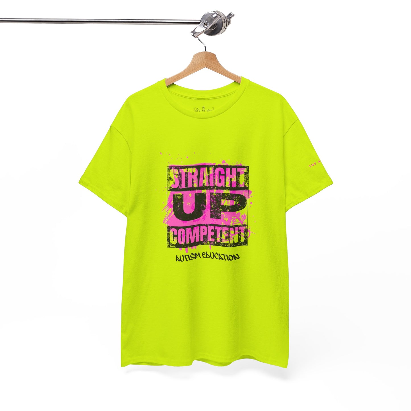Straight Up Competent Autism Education - Adult Unisex Cotton Tee
